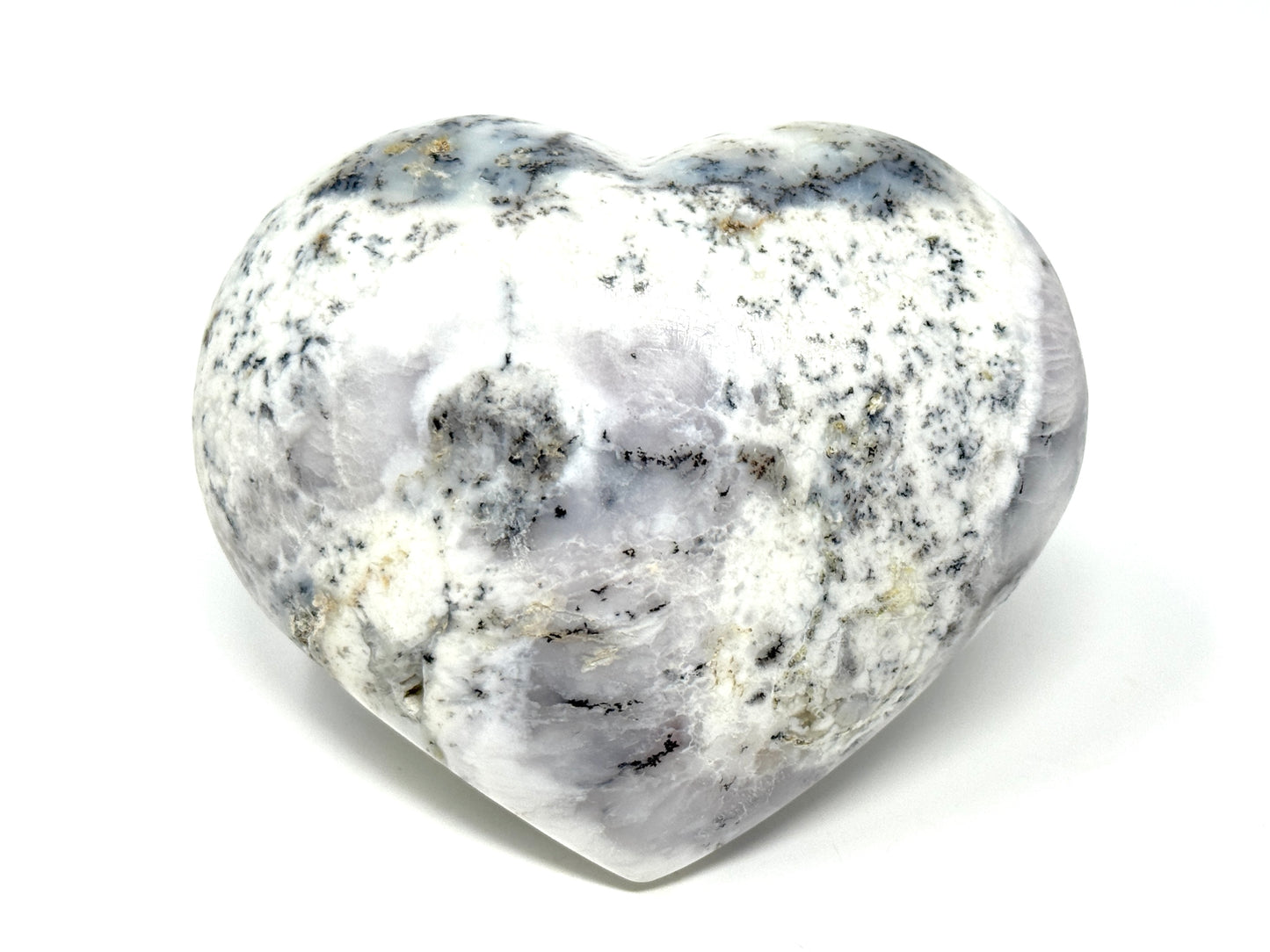 Large Dendritic Opal Crystal Heart 7.5cm