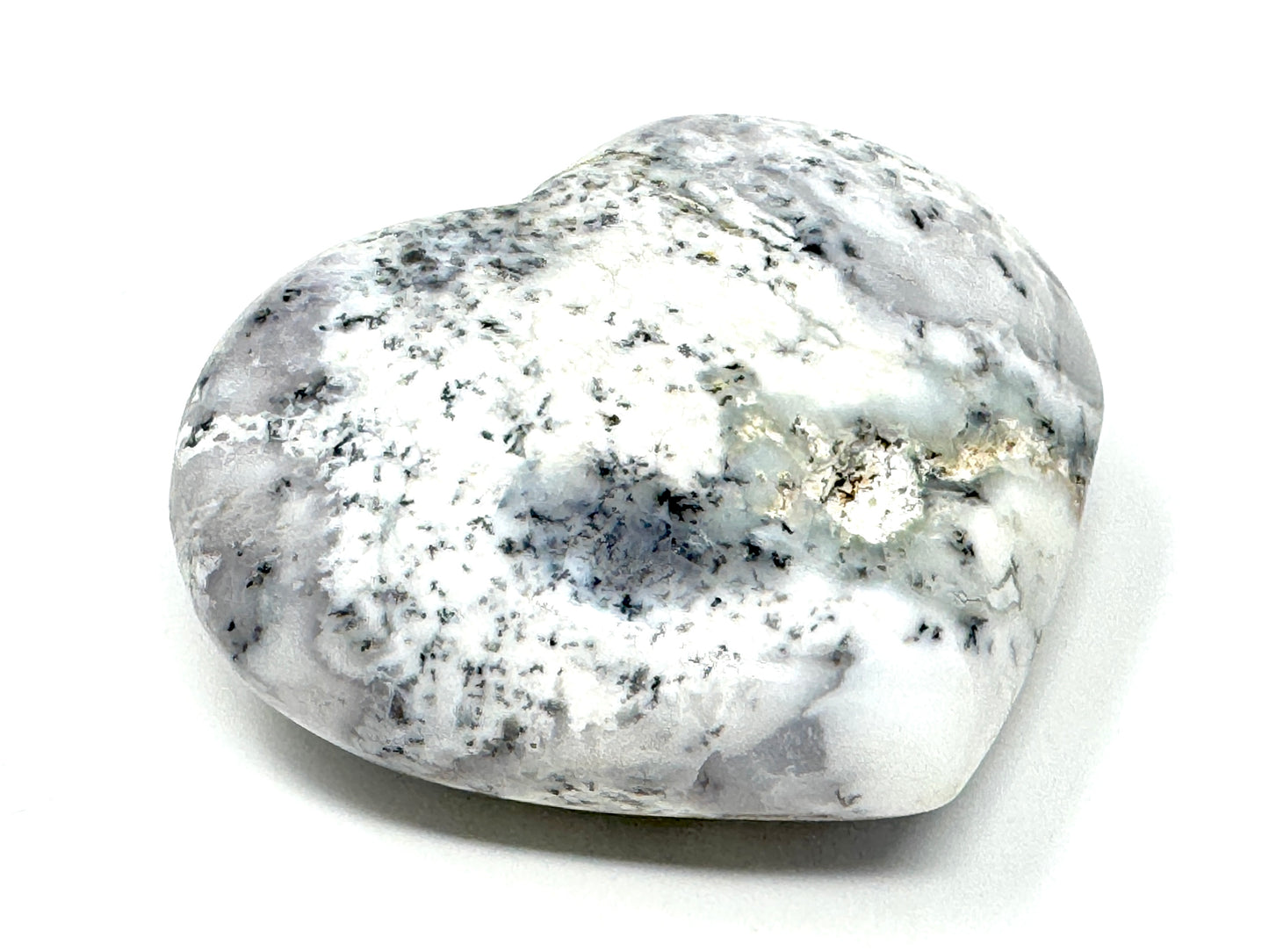 Large Dendritic Opal Crystal Heart 7.5cm