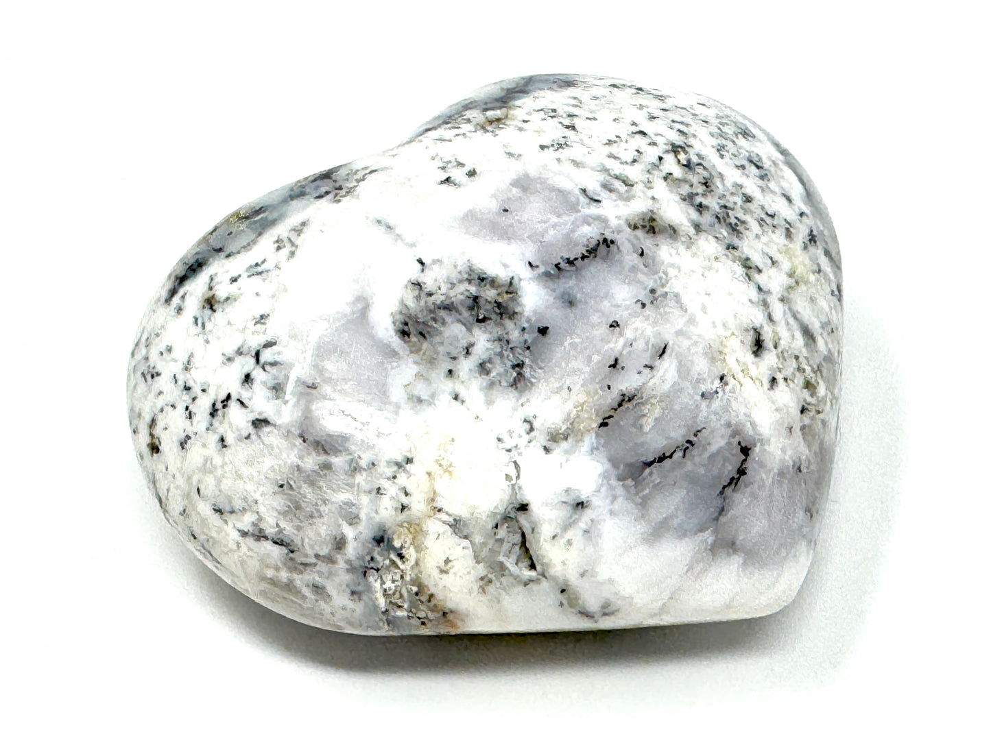 Large Dendritic Opal Crystal Heart 7.5cm