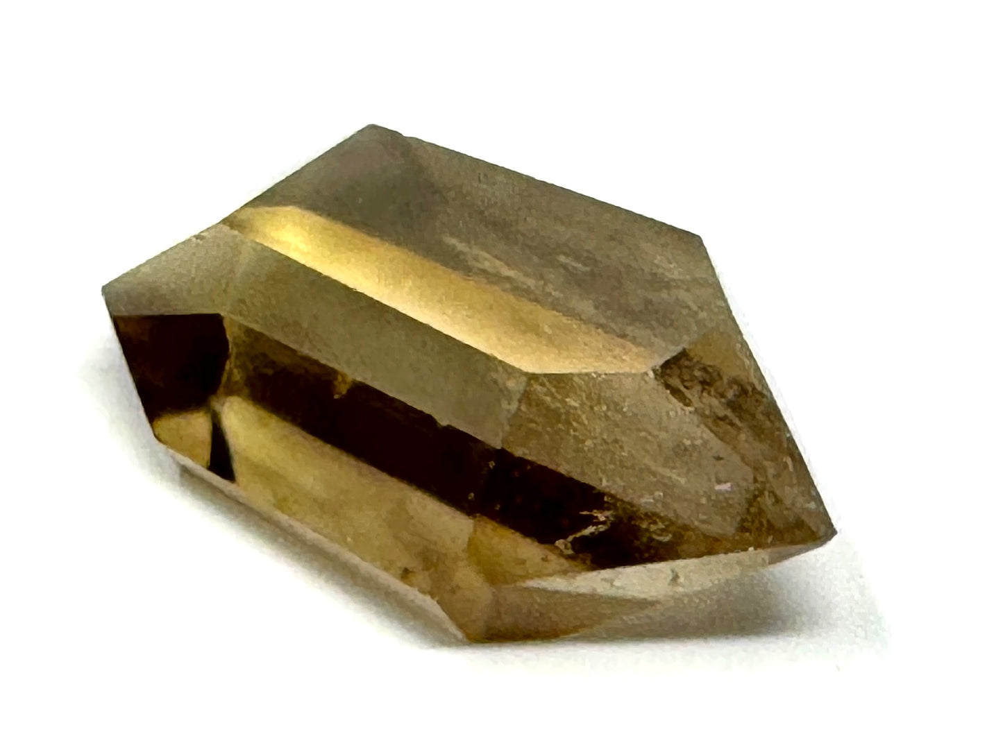 Natural Citrine Double Terminated  Quartz Crystal Point 5.3cm