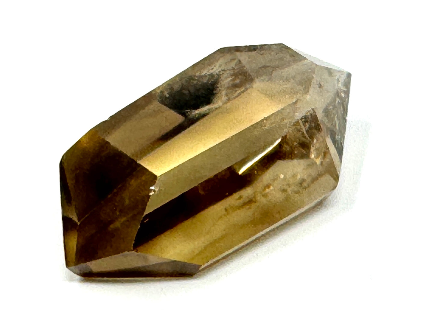 Natural Citrine Double Terminated  Quartz Crystal Point 5.3cm