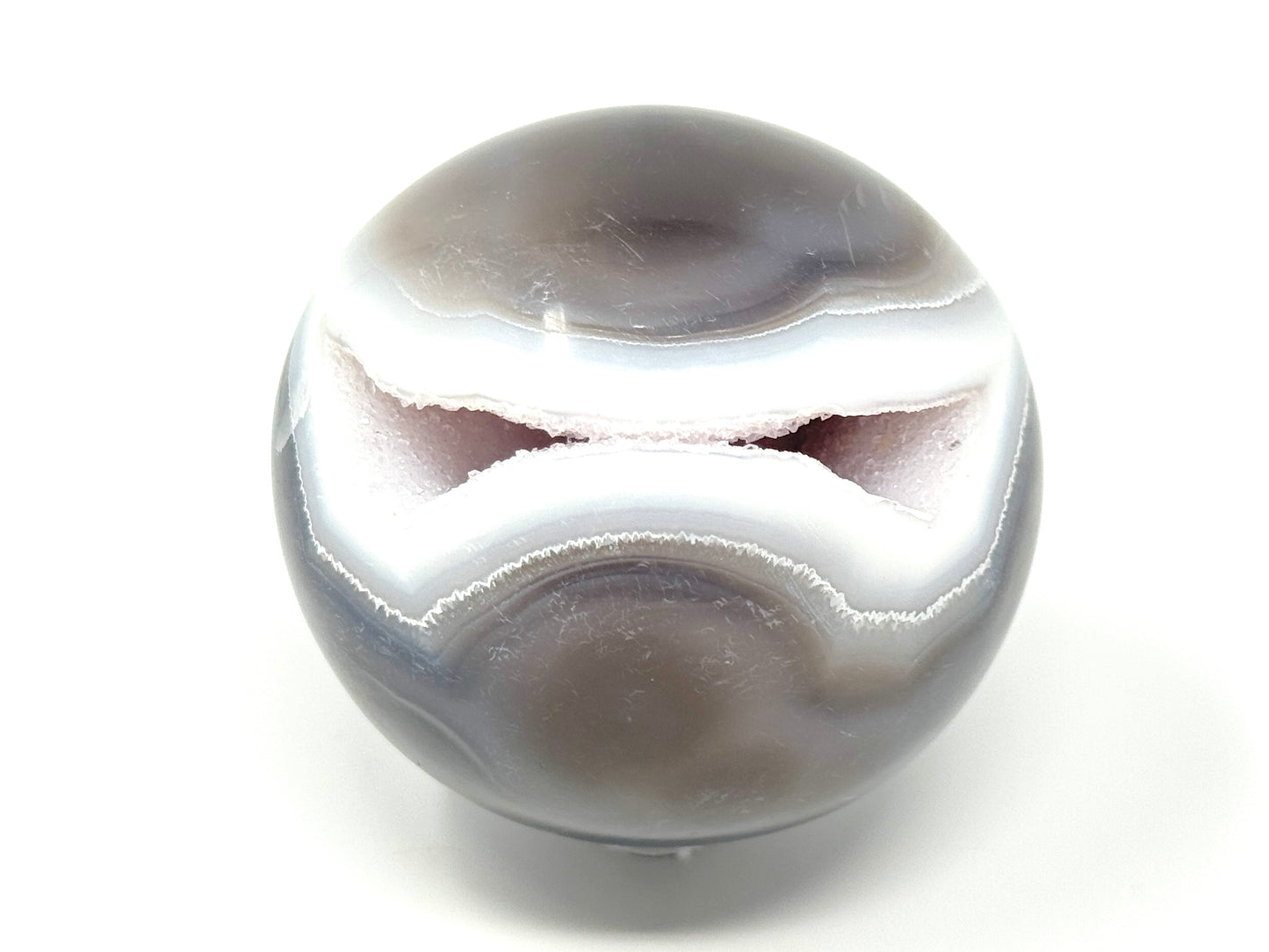 Large Druzy Agate Geode Crystal Sphere 7cm