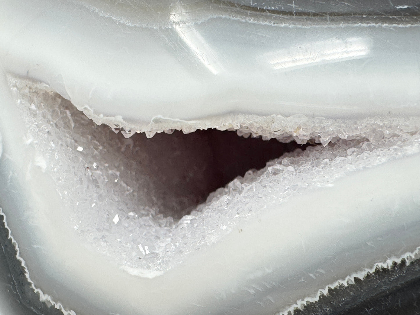 Large Druzy Agate Geode Crystal Sphere 7cm