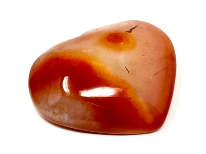 Druzy Carnelian Geode Crystal Heart 5.6cm