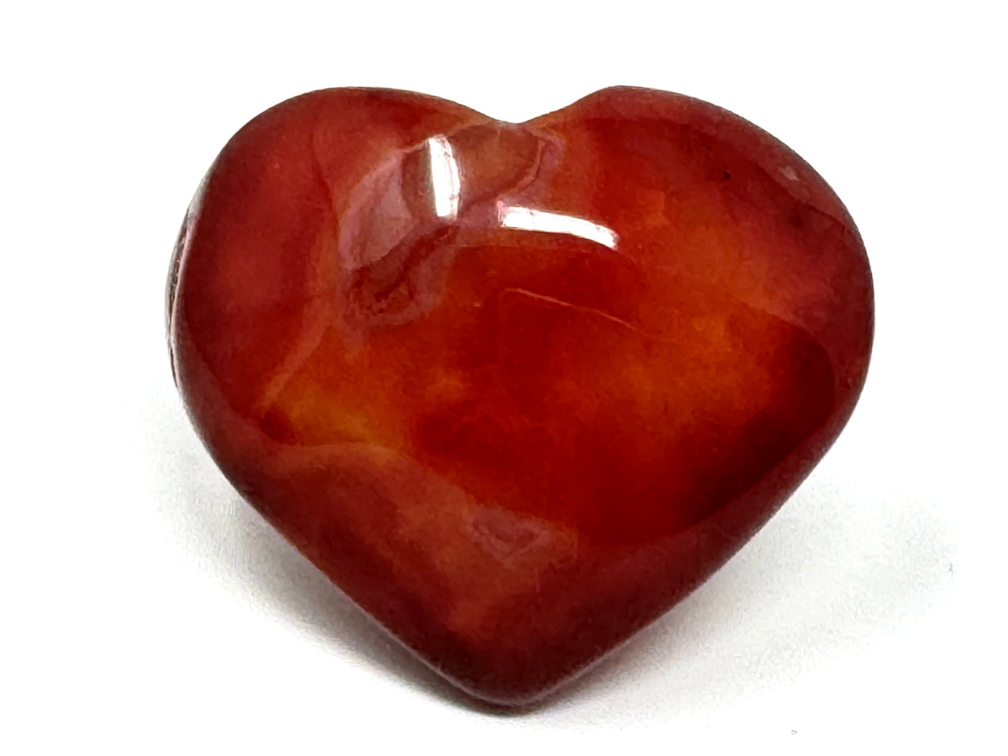 Druzy Carnelian Geode Crystal Heart 4.8cm