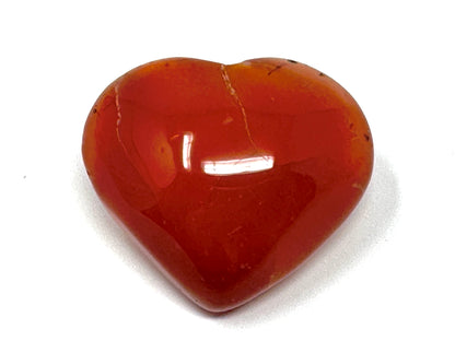 Druzy Carnelian Geode Crystal Heart 4.8cm
