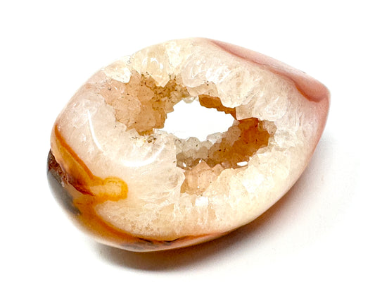 Druzy Carnelian Geode Crystal Pebble 6.6cm