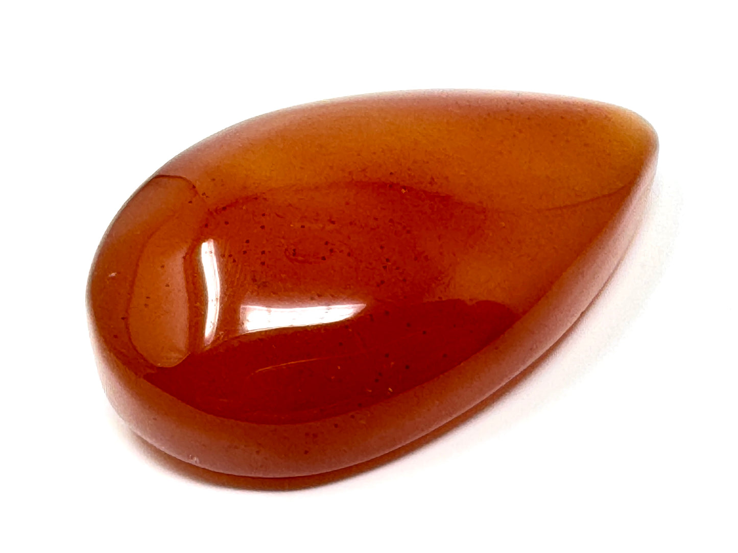 Druzy Carnelian Geode Crystal Pebble 6.5cm