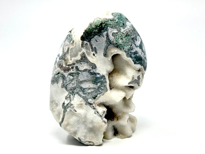 Druzy Moss Agate Crystal Freeform 14.4cm