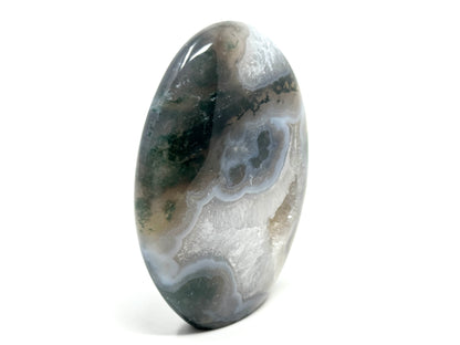 Druzy Moss Agate Crystal Freeform 10.8cm