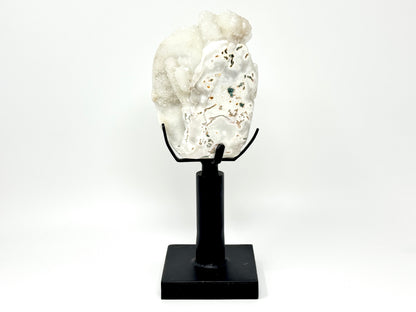 Mounted Druzy moss agate freeform 15.7cm