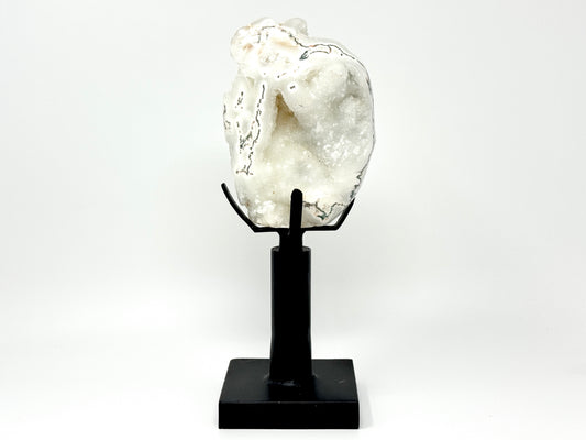 Mounted Druzy moss agate freeform 15.7cm