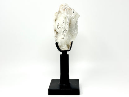 Mounted Druzy moss agate freeform 15.7cm