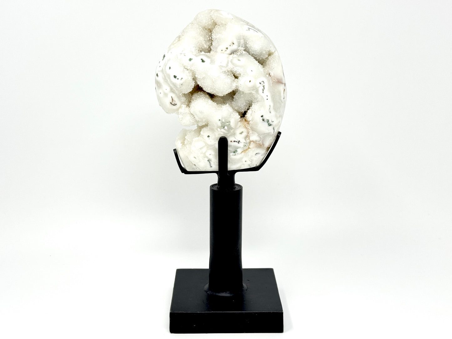 Mounted Druzy Moss Agate Freeform 14.7cm