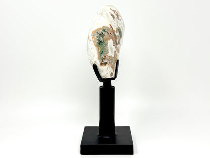 Mounted Druzy Moss Agate Freeform 14.7cm