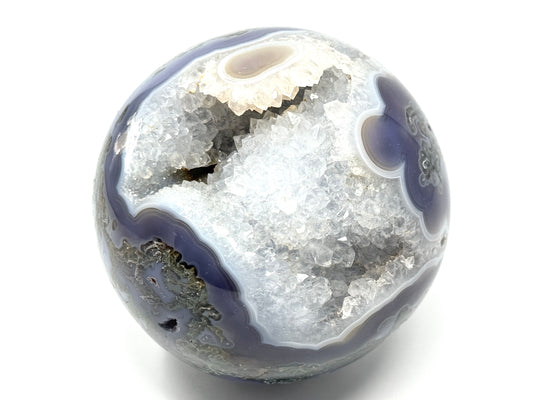 Large Purple Moss Agate Crystal Sphere 12.9cm