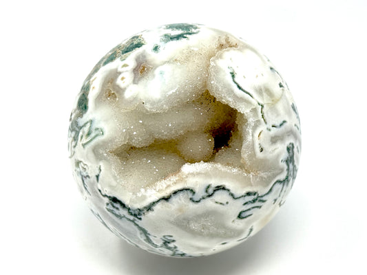 Druzy Tree Agate Crystal Sphere 8.9cm