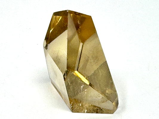 Natural Citrine  Faceted Quartz Crystal 3cm
