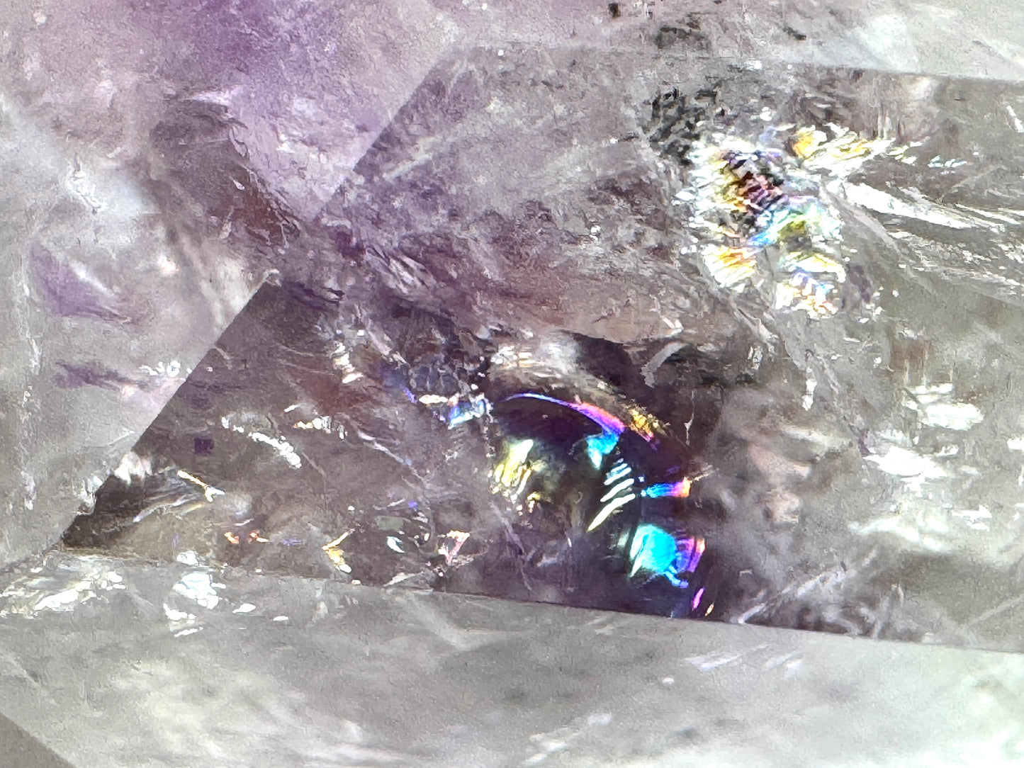 Faceted Amethyst Phantom Quartz Crystal 6.3cm
