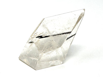 Faceted Quartz With Tourmaline Crystal 4.3cm