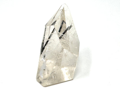 Faceted Quartz With Tourmaline Crystal 4.3cm
