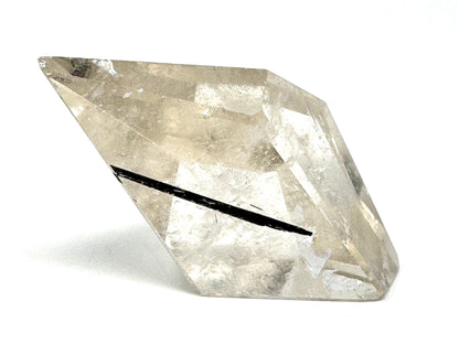 Faceted Quartz With Tourmaline Crystal 4.3cm
