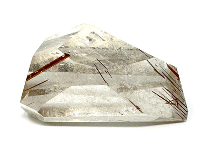 Faceted Smoky Rutilated Quartz Crystal 5.5cm