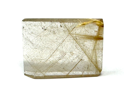 Faceted Rutilated Quartz Crystal 4cm