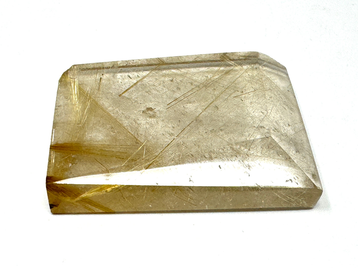 Faceted Rutilated Quartz Crystal 4cm