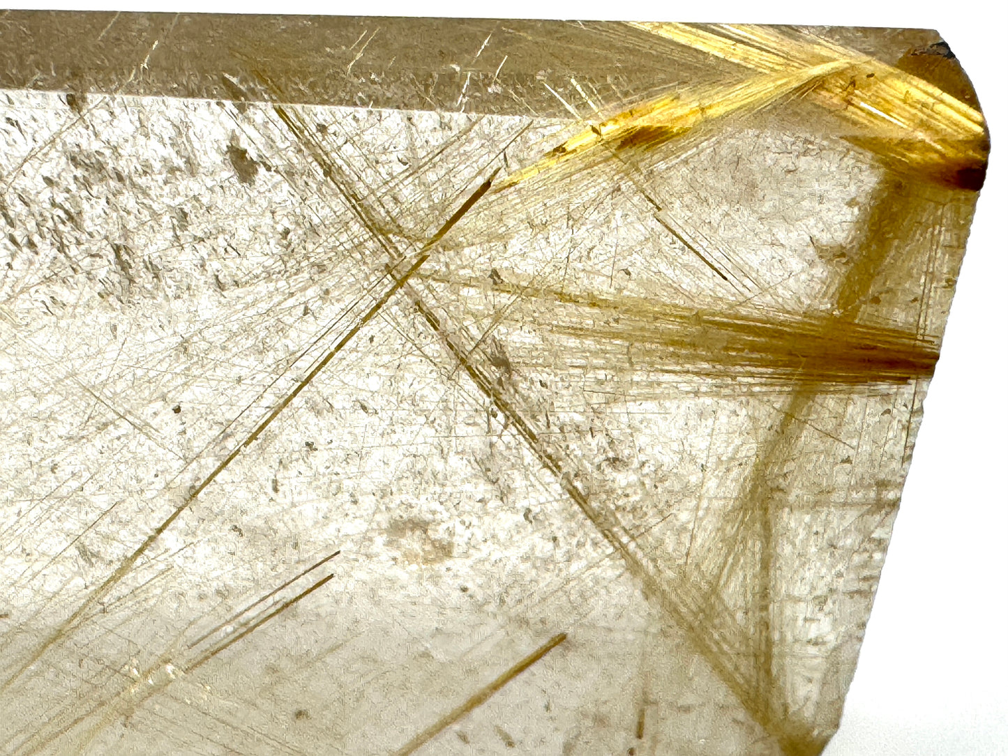 Faceted Rutilated Quartz Crystal 4cm