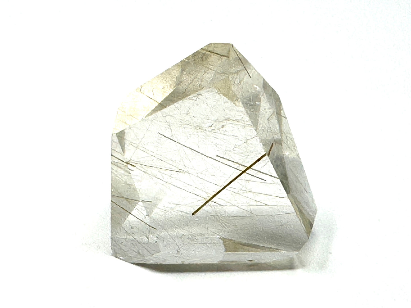 Faceted Rutilated Quartz Crystal 4.8cm