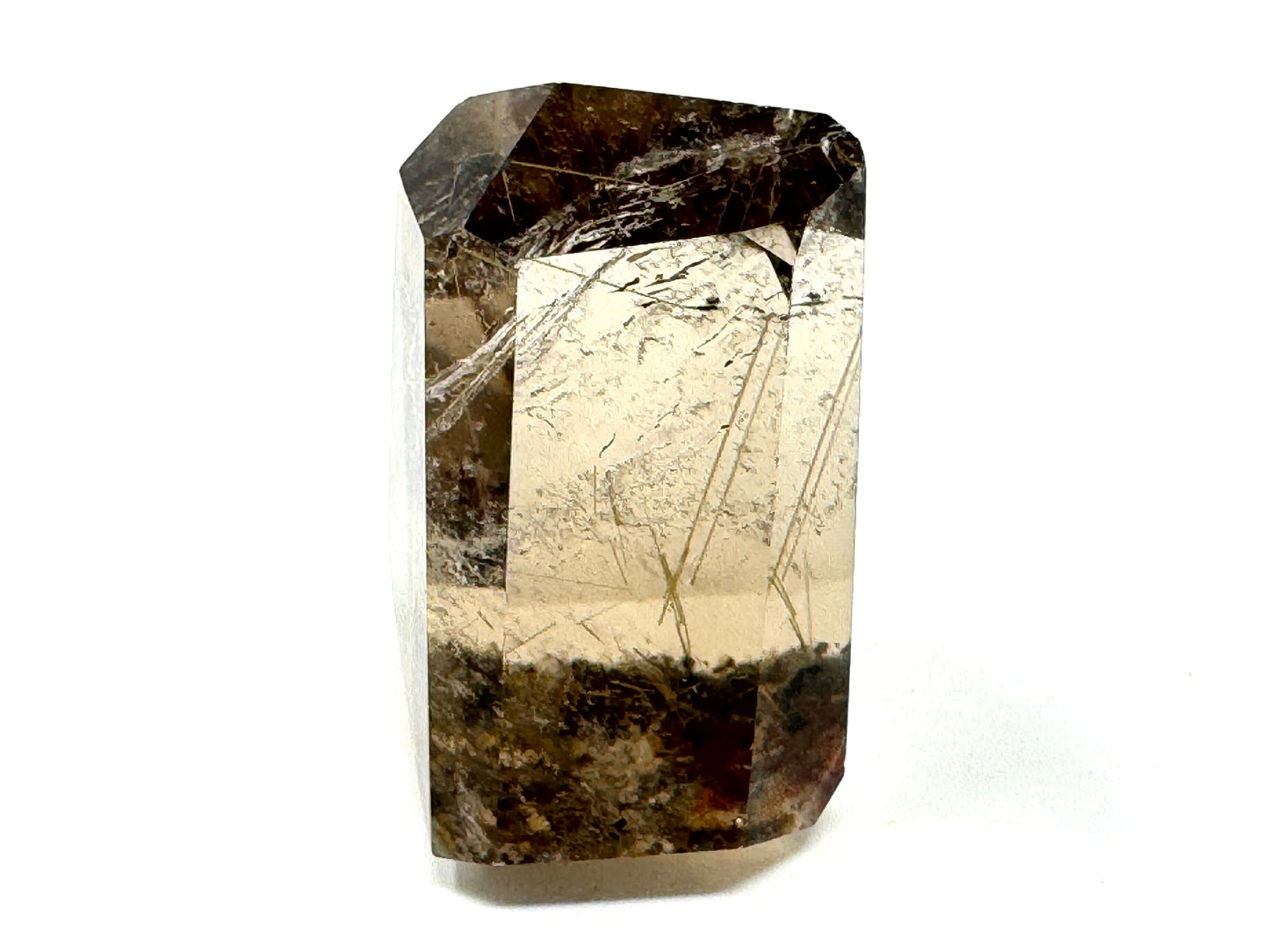 Faceted Rutilated Quartz Crystal 4.1cm