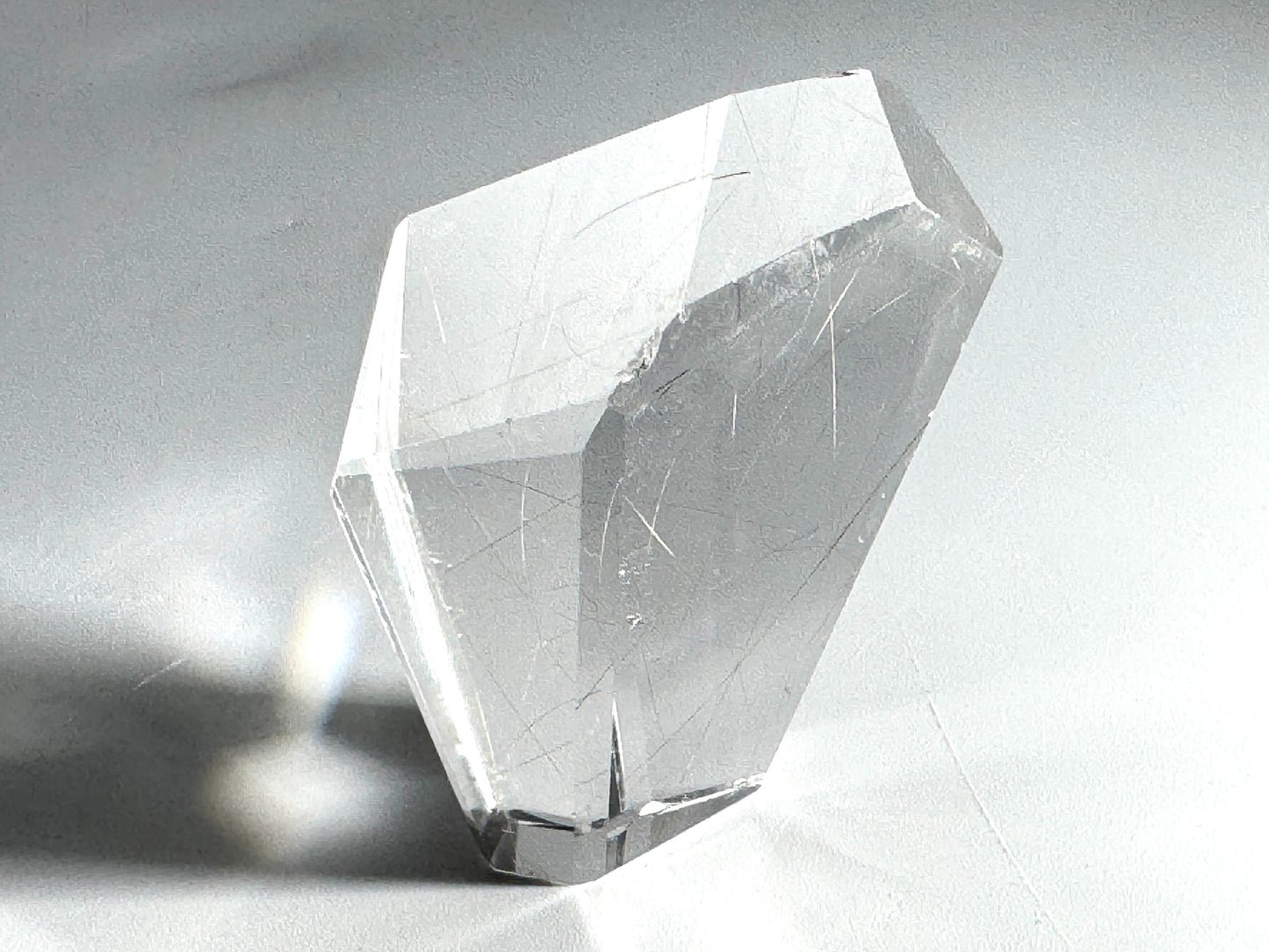 Faceted Rutilated Quartz Crystal 5.2cm