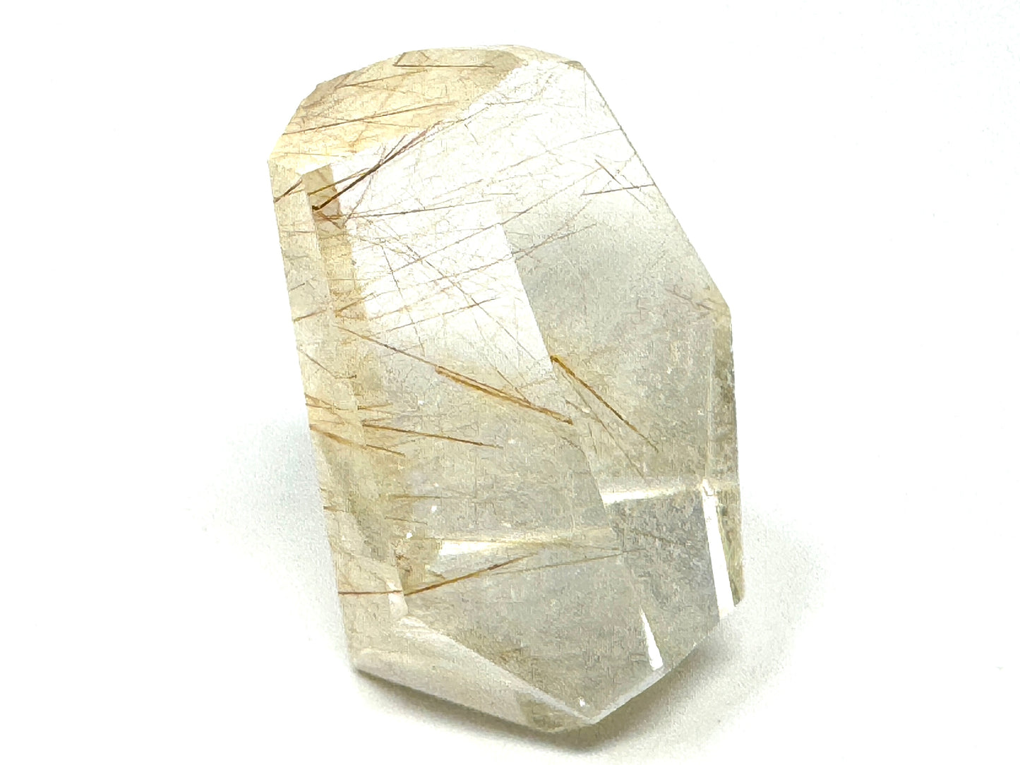 Faceted Rutilated Quartz Crystal 3.9cm