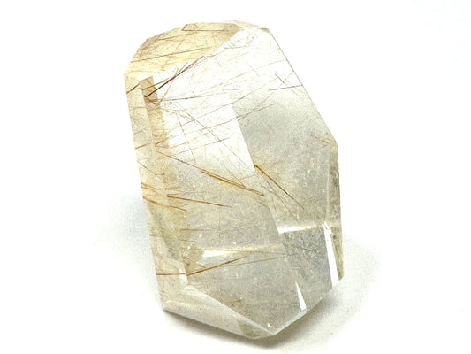 Faceted Rutilated Quartz Crystal 3.9cm