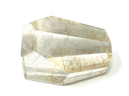 Faceted Rutilated Quartz Crystal 3.9cm