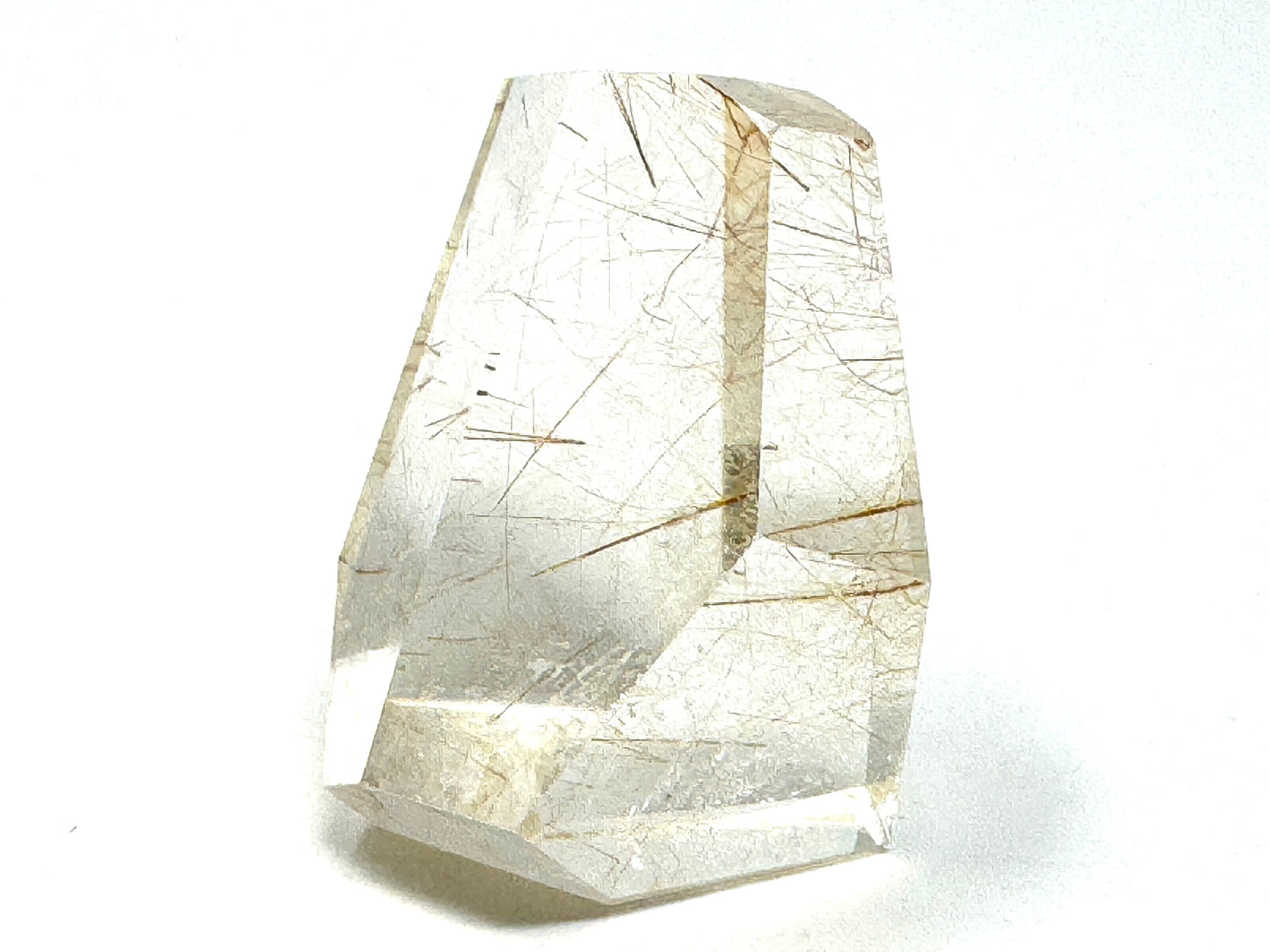 Faceted Rutilated Quartz Crystal 3.9cm