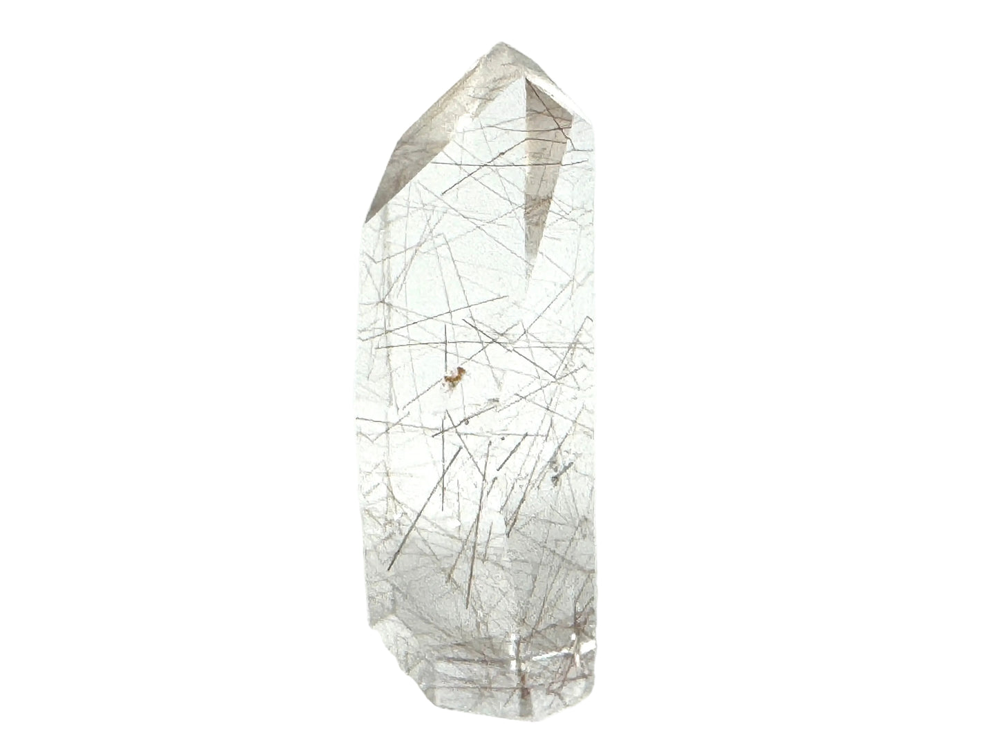 Faceted Rutilated Quartz Crystal 6.5cm