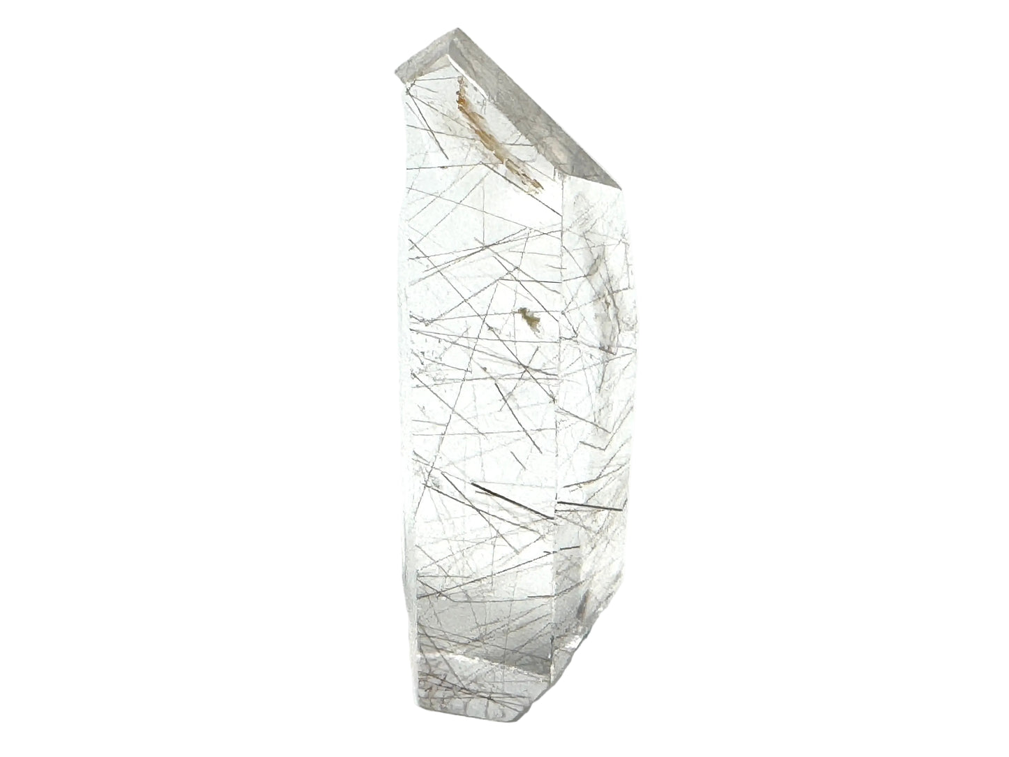 Faceted Rutilated Quartz Crystal 6.5cm