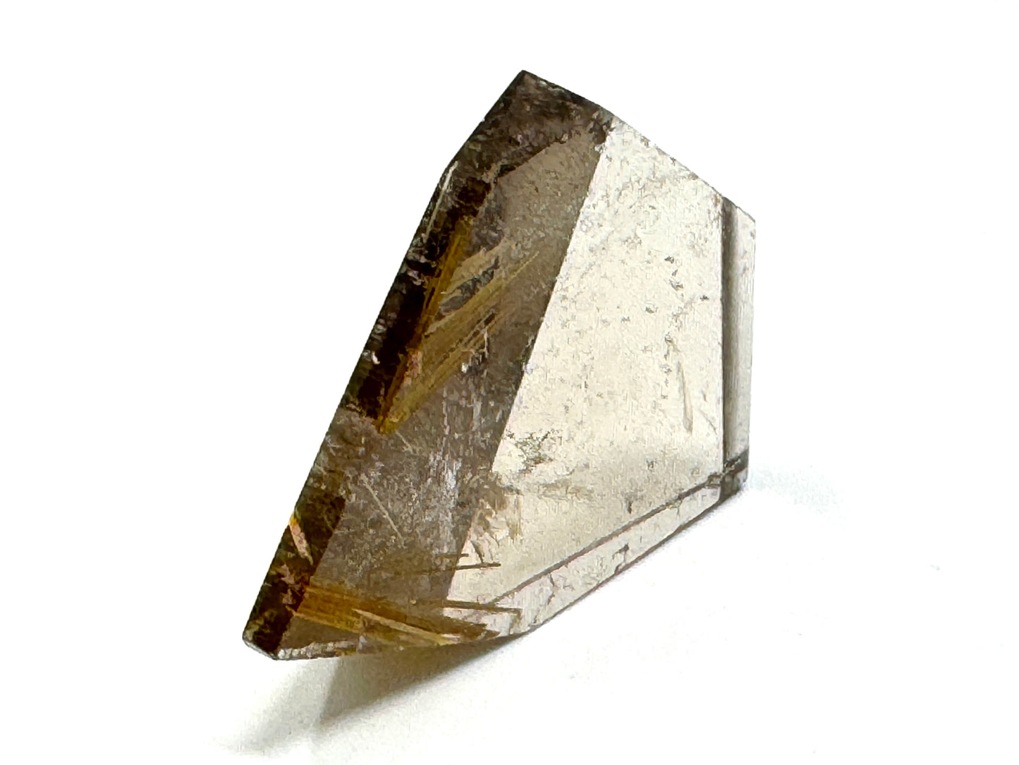 Faceted Rutilated Quartz Crystal 3.7cm