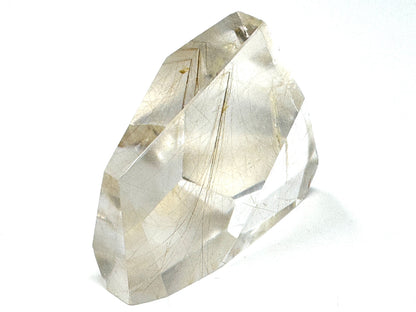 Faceted Rutilated Quartz Crystal 5.9cm