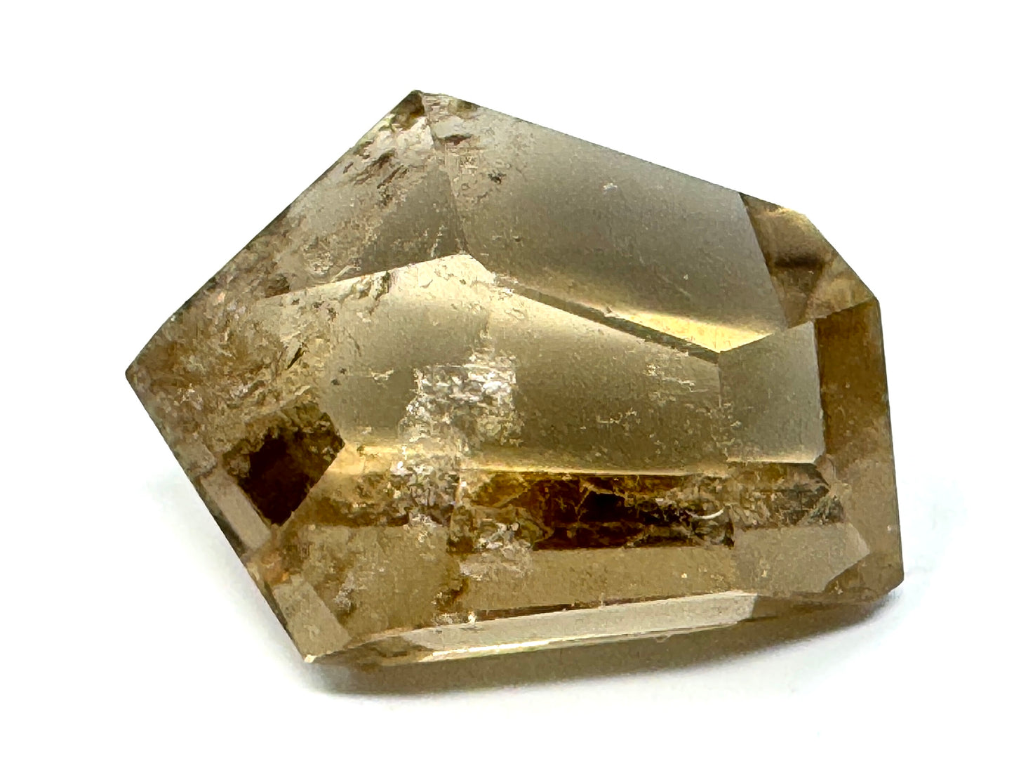 Smoky Quartz Faceted Crystal 6cm