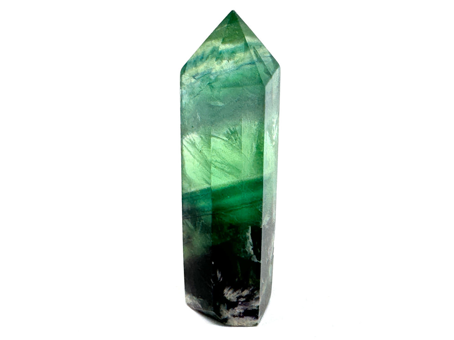 Feather Fluorite Crystal Point 8.5cm