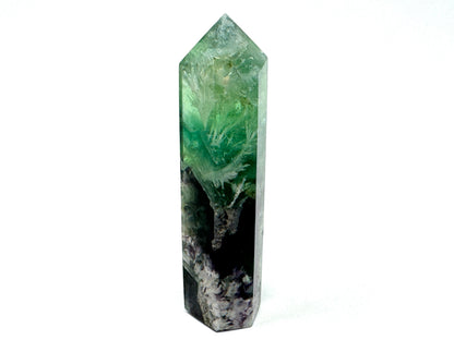 Feather Fluorite Crystal Point 10cm