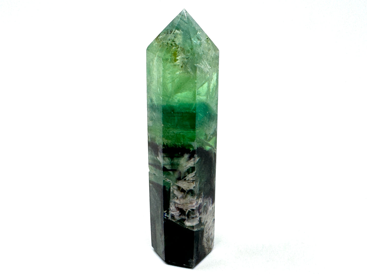 Feather Fluorite Crystal Point 10cm
