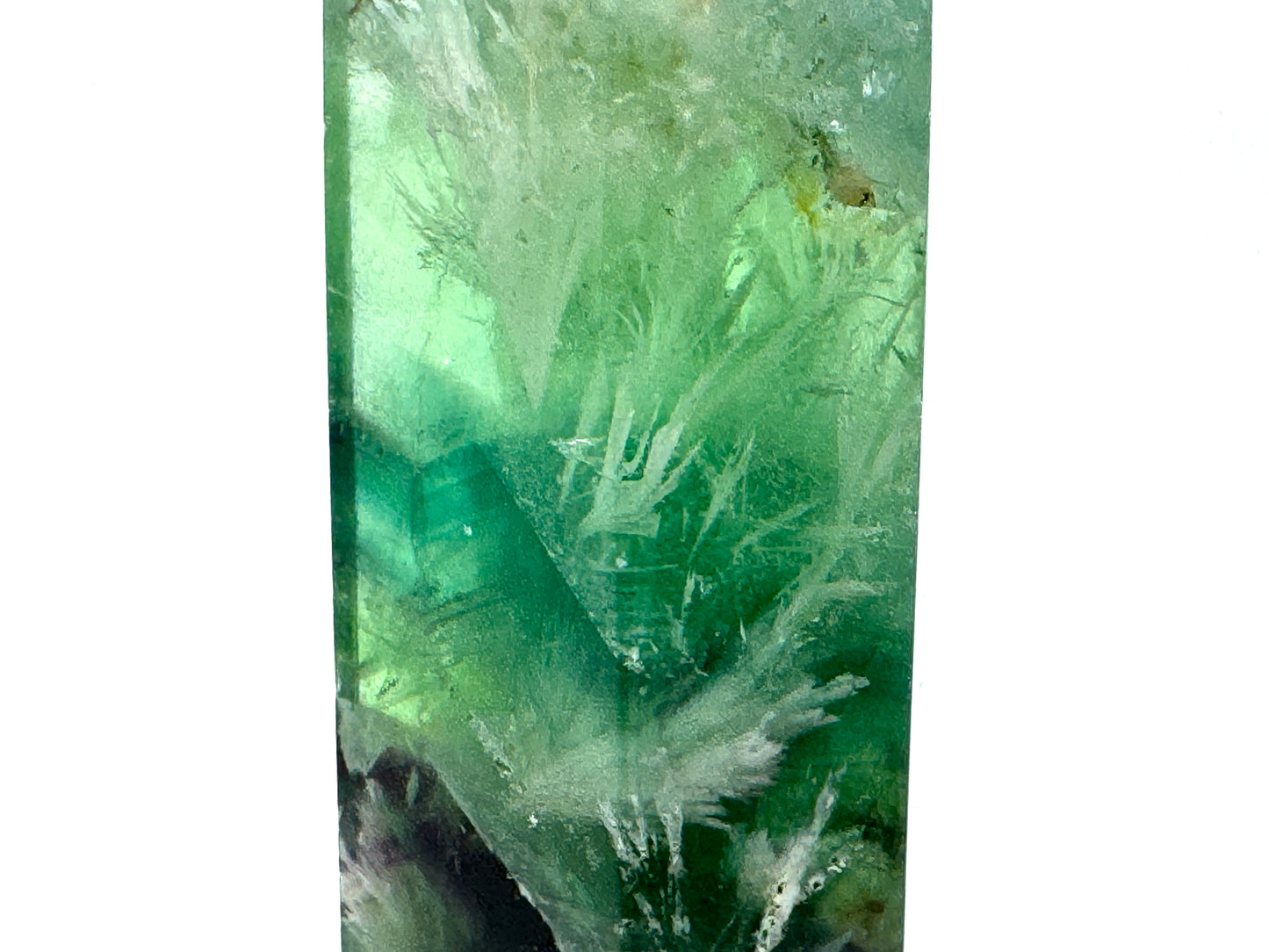 Feather Fluorite Crystal Point 10cm