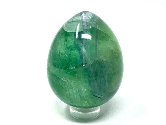 Green  Fluorite Crystal Egg 4.8cm
