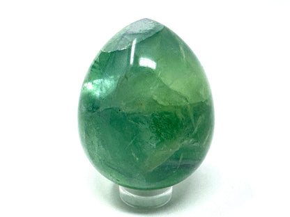 Green  Fluorite Crystal Egg 4.8cm