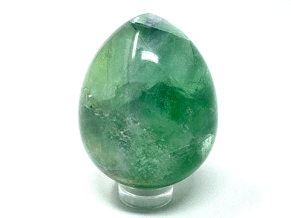 Green  Fluorite Crystal Egg 4.8cm