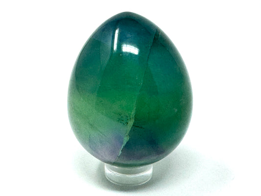Green  Fluorite Crystal Egg 4.9cm